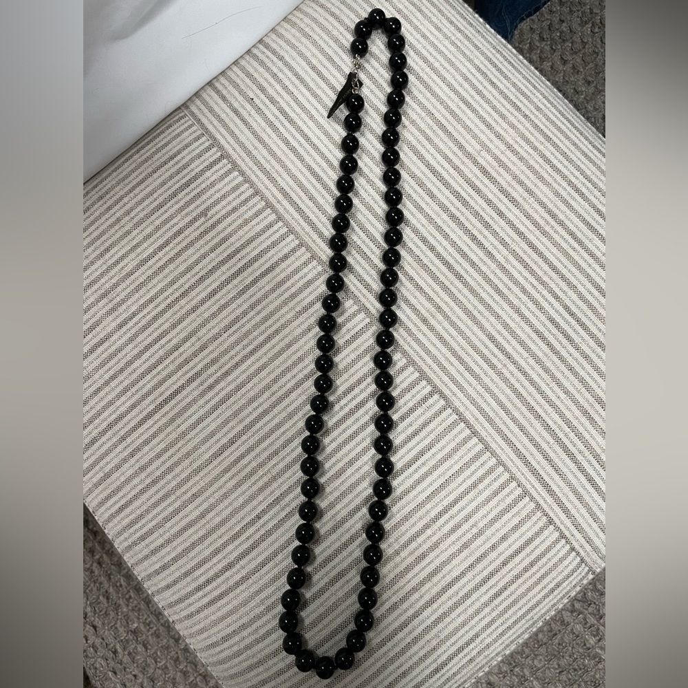 Gerard Yosca Black Bead Necklace - Great Condition